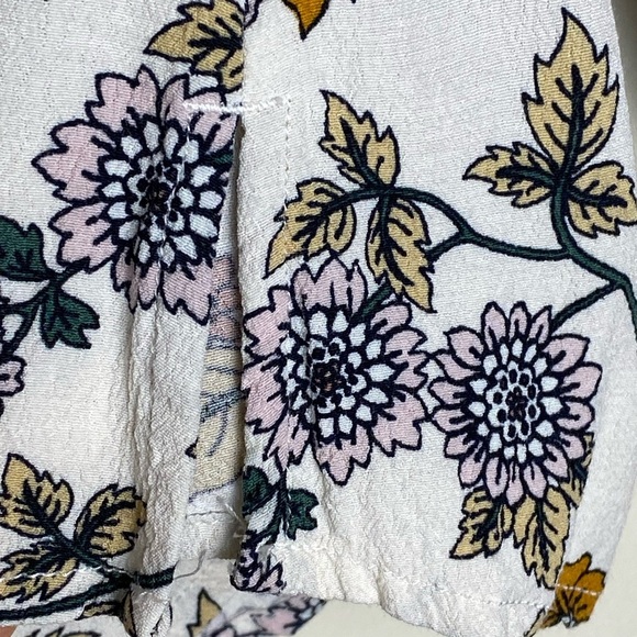 Sanctuary Womens Tilly Floral Print Flounce Sleeves Blouse Size Medium - Picture 8 of 10